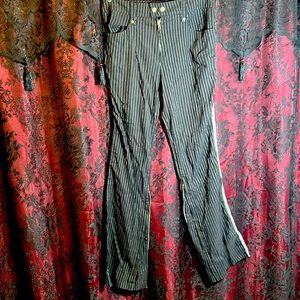 Early 2000’s, Lip Service pinstripe flare leg pants